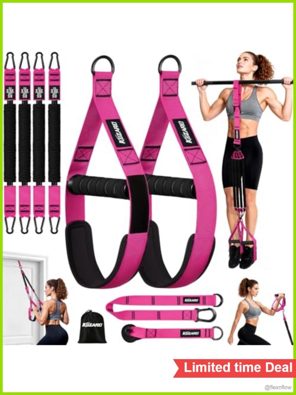Pull Up Assistance Bands, Heavy Duty Resistance Bands with Handles, Full Body